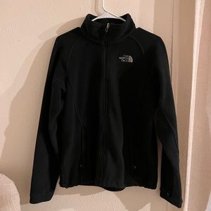The north face black full zip sweater